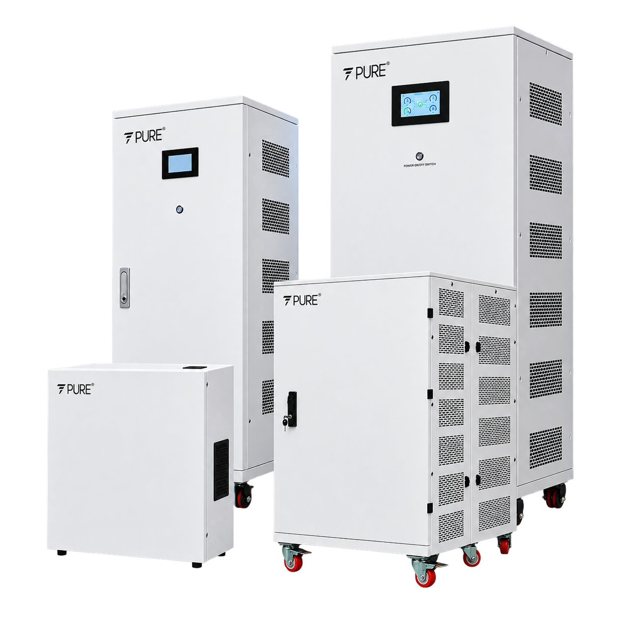White PuREPower 3.0, 5.0, 12.0, 20.0 and 30.0 lithium backup product lineup